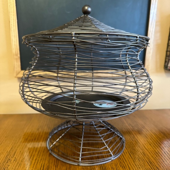 PartyLite Wire Apothecary Candle Holders/Basket - Picture 1 of 9